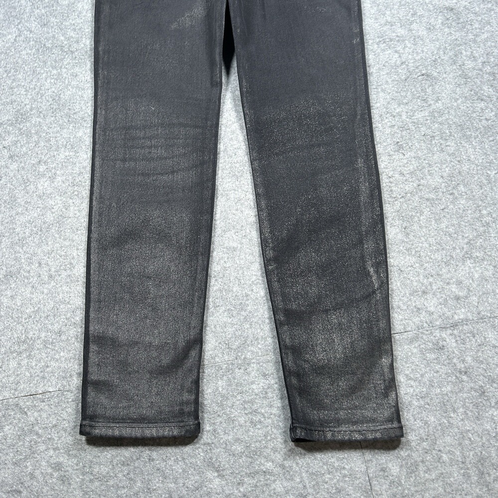 Lauren Ralph Lauren Jeans Womens Size 6 30x29 Black Classic Skinny Waxed - Picture 14 of 16